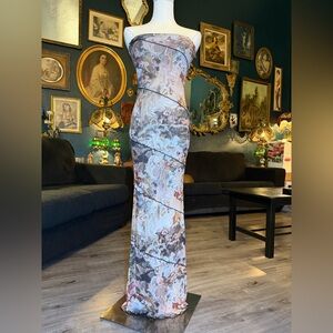 Fashion Nova Madonna Angels Cherub Mesh Strapless Dress – XS